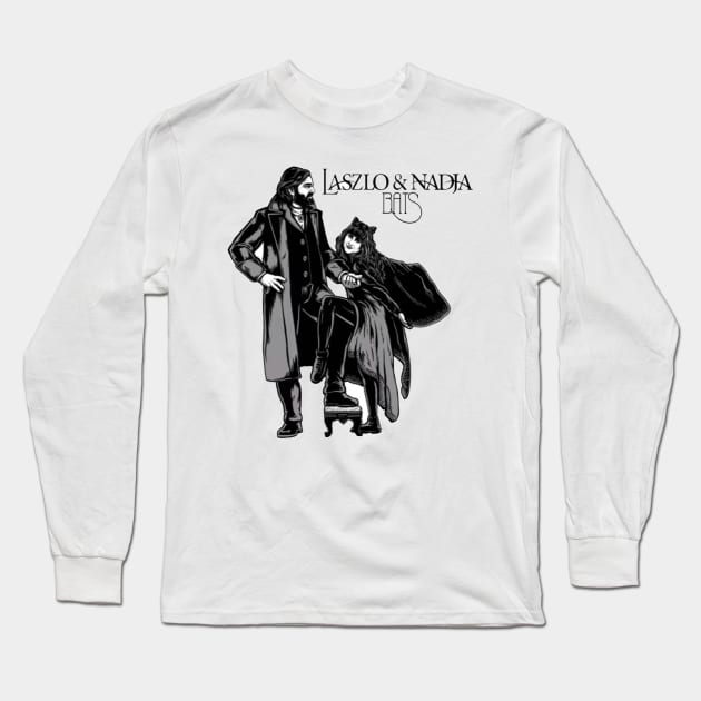 LASZLO AND NADJA BATS Long Sleeve T-Shirt by CALON PRESIDEN RI